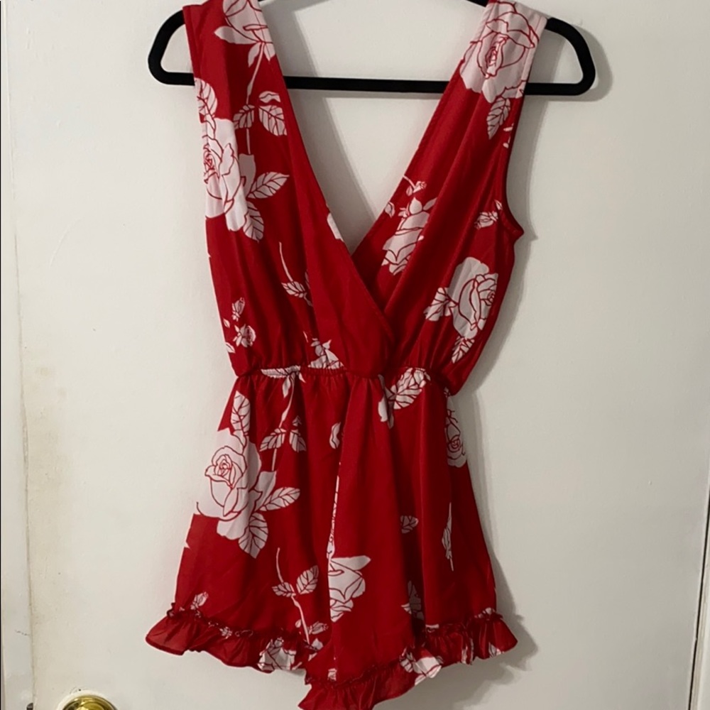 Red romper
